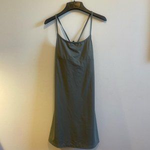 Athleta Dress, Spaghetti Strap, Keyhole Back, Shelf Bra, Swim Material, size XS